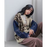 他と被らない個性派アイテム。デニムMIXデザインニットカーディガン カーデ | HAPPY急便 by VERITA.JP | 詳細画像12 