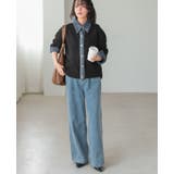 柔らかニットにデニムでカジュアルダウン。デニムMIXニットカーディガン カーデ | HAPPY急便 by VERITA.JP | 詳細画像10 