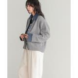 柔らかニットにデニムでカジュアルダウン。デニムMIXニットカーディガン カーデ | HAPPY急便 by VERITA.JP | 詳細画像12 