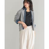 柔らかニットにデニムでカジュアルダウン。デニムMIXニットカーディガン カーデ | HAPPY急便 by VERITA.JP | 詳細画像13 