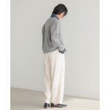 柔らかニットにデニムでカジュアルダウン。デニムMIXニットカーディガン カーデ | HAPPY急便 by VERITA.JP | 詳細画像14 