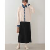 柔らかニットにデニムでカジュアルダウン。デニムMIXニットカーディガン カーデ | HAPPY急便 by VERITA.JP | 詳細画像19 