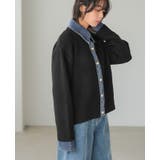 柔らかニットにデニムでカジュアルダウン。デニムMIXニットカーディガン カーデ | HAPPY急便 by VERITA.JP | 詳細画像6 