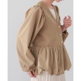 レディなデザインに惹かれる。バルーン切替ジャケット 洗える ペプラム | HAPPY急便 by VERITA.JP | 詳細画像13 