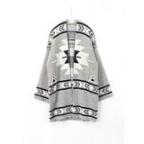 杢グレー | これ1枚でワンランク上のコーデになる!オルテガ柄 ニットカーディガン カーディガン | HAPPY急便 by VERITA.JP