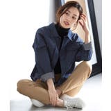 ネイビー | 大人可愛い後ろ姿。プリーツ切替ジャケット ジャケット ブルゾン | HAPPY急便 by VERITA.JP