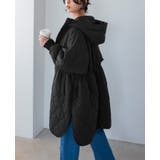 シルエットを変えれる万能アウター。キルトフード付きコート コート キルティング | HAPPY急便 by VERITA.JP | 詳細画像12 