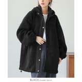 ゆるっと羽織れる、あったかアウター。ボアビッグシルエット フード付ブルゾン コート | HAPPY急便 by VERITA.JP | 詳細画像14 