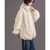 ゆるっと羽織れる、あったかアウター。ボアビッグシルエット フード付ブルゾン コート | HAPPY急便 by VERITA.JP | 詳細画像6 