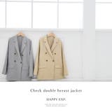 羽織るだけで大人顔。チェックWブレストジャケット ジャケット テーラードジャケッ… | HAPPY急便 by VERITA.JP | 詳細画像10 