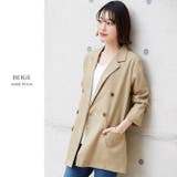 羽織るだけで大人顔。チェックWブレストジャケット ジャケット テーラードジャケッ… | HAPPY急便 by VERITA.JP | 詳細画像16 