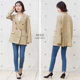 羽織るだけで大人顔。チェックWブレストジャケット ジャケット テーラードジャケッ… | HAPPY急便 by VERITA.JP | 詳細画像17 