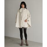 いつもと違うアウター見つけた。ソフトタフタキルティングポンチョ ポンチョ ケーブ | HAPPY急便 by VERITA.JP | 詳細画像9 