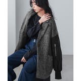 ワンランク上の大人MODE。シャギー×オーガンジー異素材MIXコート コート | HAPPY急便 by VERITA.JP | 詳細画像10