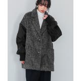 ワンランク上の大人MODE。シャギー×オーガンジー異素材MIXコート コート | HAPPY急便 by VERITA.JP | 詳細画像11