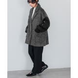 ワンランク上の大人MODE。シャギー×オーガンジー異素材MIXコート コート | HAPPY急便 by VERITA.JP | 詳細画像12