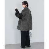 ワンランク上の大人MODE。シャギー×オーガンジー異素材MIXコート コート | HAPPY急便 by VERITA.JP | 詳細画像14