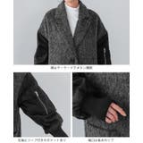 ワンランク上の大人MODE。シャギー×オーガンジー異素材MIXコート コート | HAPPY急便 by VERITA.JP | 詳細画像17