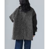 ワンランク上の大人MODE。シャギー×オーガンジー異素材MIXコート コート | HAPPY急便 by VERITA.JP | 詳細画像8