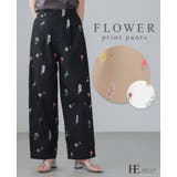 色とりどりの花を咲かせました。フラワープリントパンツ パンツ ワイドパンツ | HAPPY急便 by VERITA.JP | 詳細画像1