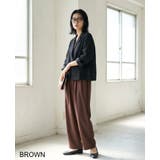 ブラウン | ラクなのにきちんと見える。とろみ素材リラックスイージーパンツ パンツ ワイドパン… | HAPPY急便 by VERITA.JP