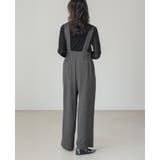 着るだけでサマになる大人アイテム。タックサロペットパンツ パンツ ワイドパンツ | HAPPY急便 by VERITA.JP | 詳細画像10 