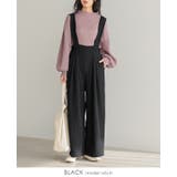 着るだけでサマになる大人アイテム。タックサロペットパンツ パンツ ワイドパンツ | HAPPY急便 by VERITA.JP | 詳細画像11 