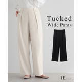 大人コーデの必需品。タックワイドパンツ パンツ ワイドパンツ | HAPPY急便 by VERITA.JP | 詳細画像1 