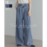 大人のこなれデニム。デニムタックパンツ デニム ジーンズ | HAPPY急便 by VERITA.JP | 詳細画像1 