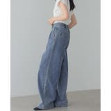 大人のこなれデニム。デニムタックパンツ デニム ジーンズ | HAPPY急便 by VERITA.JP | 詳細画像13 