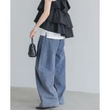 大人のこなれデニム。デニムタックパンツ デニム ジーンズ | HAPPY急便 by VERITA.JP | 詳細画像17 