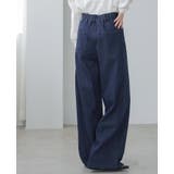 大人のこなれデニム。デニムタックパンツ デニム ジーンズ | HAPPY急便 by VERITA.JP | 詳細画像6 