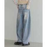 女性らしいシルエット。立体コクーンデニムパンツ バレルレッグジーンズ デニム | HAPPY急便 by VERITA.JP | 詳細画像11