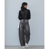 女性らしいシルエット。立体コクーンデニムパンツ バレルレッグジーンズ デニム | HAPPY急便 by VERITA.JP | 詳細画像17