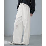 大人のカジュアルデニム。リメイク風ダメージデニムパンツ デニム パンツ | HAPPY急便 by VERITA.JP | 詳細画像10 