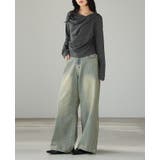 大人カジュアルを格上げ。ヴィンテージ加工スーパーワイドデニムパンツ デニム ジー… | HAPPY急便 by VERITA.JP | 詳細画像5 