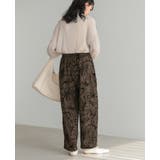 さりげなく華やぐ主役級パンツ。フロッキーフラワーワイドパンツ パンツ ワイドパン… | HAPPY急便 by VERITA.JP | 詳細画像14 