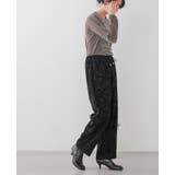 さりげなく華やぐ主役級パンツ。フロッキーフラワーワイドパンツ パンツ ワイドパン… | HAPPY急便 by VERITA.JP | 詳細画像17 