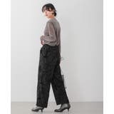 さりげなく華やぐ主役級パンツ。フロッキーフラワーワイドパンツ パンツ ワイドパン… | HAPPY急便 by VERITA.JP | 詳細画像18 