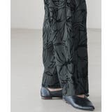 さりげなく華やぐ主役級パンツ。フロッキーフラワーワイドパンツ パンツ ワイドパン… | HAPPY急便 by VERITA.JP | 詳細画像8 