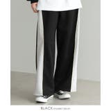 ブラック | 色を効かせた、大人のカジュアルパンツ。サイド配色スウェットパンツ パンツ スウェ… | HAPPY急便 by VERITA.JP