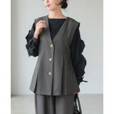 すぐに使えるハレの日2点セット。ゴールドボタンベスト＆コクーンパンツセットアップ… | HAPPY急便 by VERITA.JP | 詳細画像23 