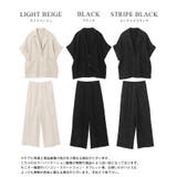 コーデに困らない2点セット。半袖ジャケット＆イージーパンツセットアップ ジャケッ… | HAPPY急便 by VERITA.JP | 詳細画像3 