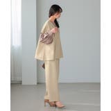 すぐに使えるハレの日セットアップ。ワンボタンジレ バレルレッグパンツセットアップ… | HAPPY急便 by VERITA.JP | 詳細画像23 