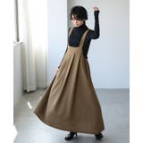 重ねるだけで可愛さ完成。梨地タックジャンパースカート ジャンスカ ワンピース | HAPPY急便 by VERITA.JP | 詳細画像11 