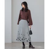 足元に花が咲く予感。ニットプリーツスカート スカート プリーツ | HAPPY急便 by VERITA.JP | 詳細画像7 