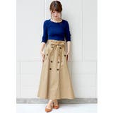 旬のスタイルが叶う。トレンチコート風 ロングスカート トレンチ | HAPPY急便 by VERITA.JP | 詳細画像15