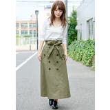 旬のスタイルが叶う。トレンチコート風 ロングスカート トレンチ | HAPPY急便 by VERITA.JP | 詳細画像24
