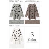 存在感のあるプリントで、個性が輝く!ボタンドット柄 長袖ドルマンTシャツ トップス | HAPPY急便 by VERITA.JP | 詳細画像4