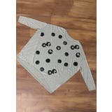 存在感のあるプリントで、個性が輝く!ボタンドット柄 長袖ドルマンTシャツ トップス | HAPPY急便 by VERITA.JP | 詳細画像5